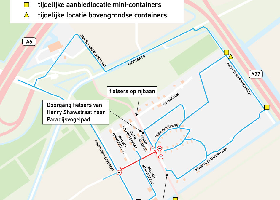 Werkzaamheden rond de Mary Ritter Beardweg